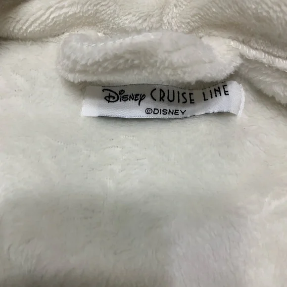 New Disney Cruise Line Plush Robe Cream or Off-white color NWOT - Picture 4 of 4